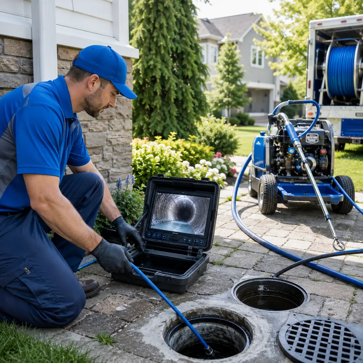 Outdoor drain cleaning professionals serving Glenbeulah, WI