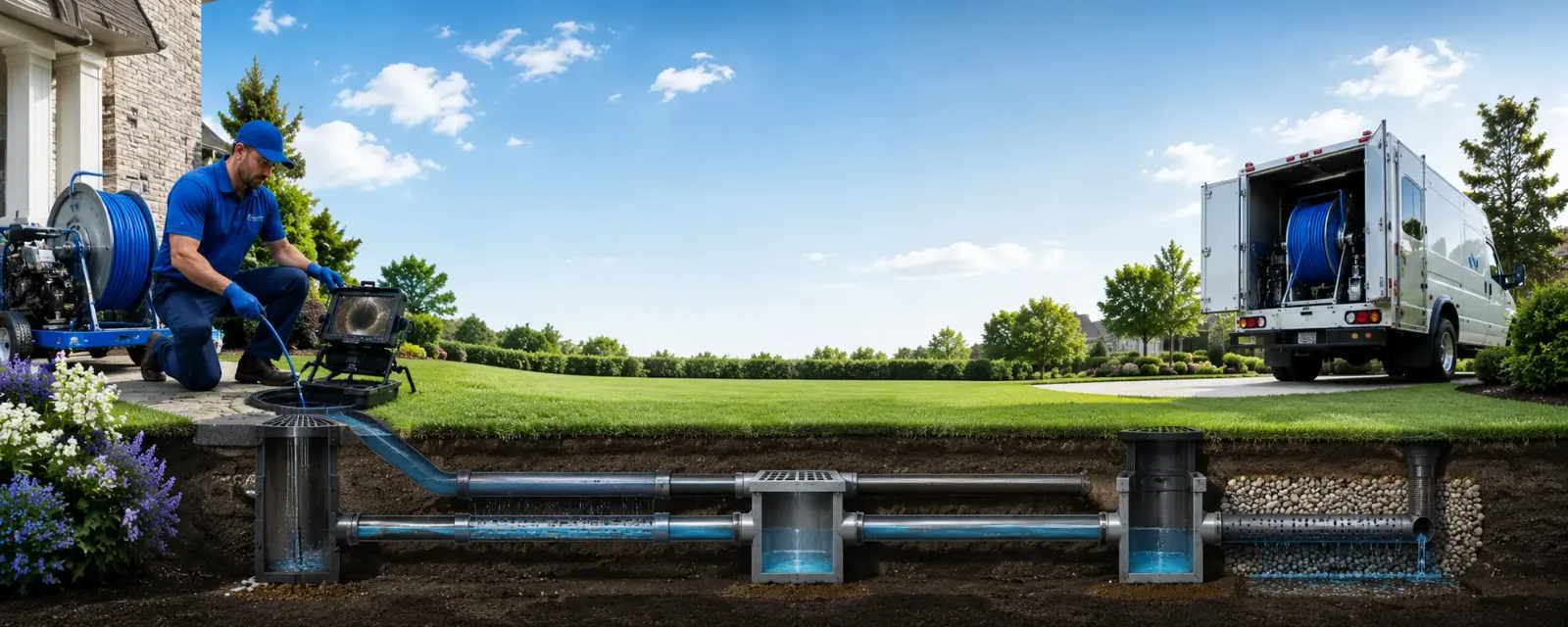 Outdoor drain cleaning information for Glenbeulah, WI